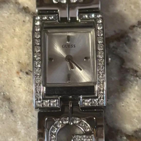 Guess Women's Silver Gigi Watch with Crystal Details - Picture 1 of 4